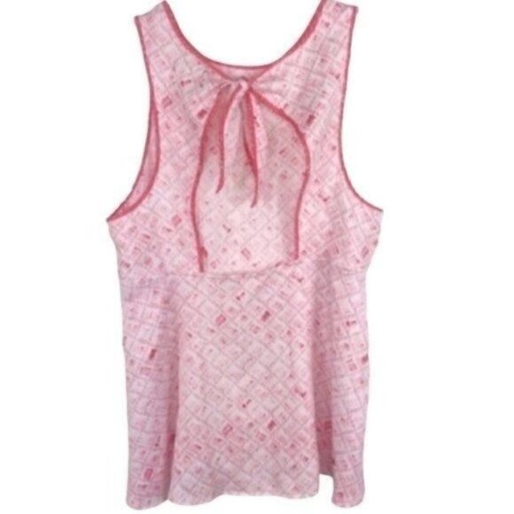 Lou & Grey Sleeveless Keyhole Back Blouse Size Small - Picture 4 of 8